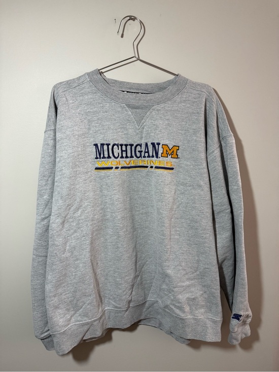 STARTER Other - Vintage STARTER Michigan Wolverines Gray Crewneck Sweatshirt